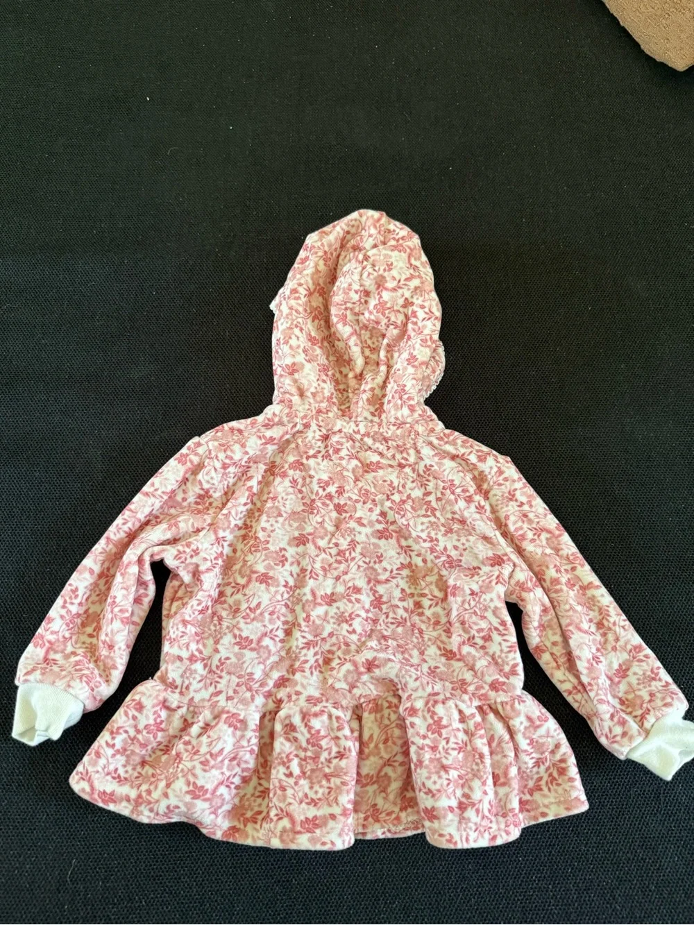 Ralph Lauren Terry Pink Floral Hoodie & Jogger Set 6m